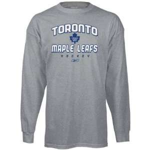   Maple Leafs  Grey  Prima Italic Long Sleeve T Shirt