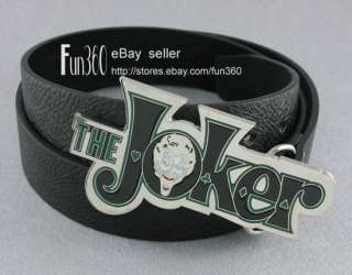 Comics Superhero The Joker Buckle Genuine Leather Belt  