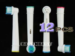Set 12pcs Replacement Toothbrush Heads for Oral B Vitality Precision 