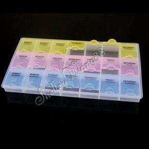 Weekly Pill MediPlanner Organizer 3 Times a Day Case  