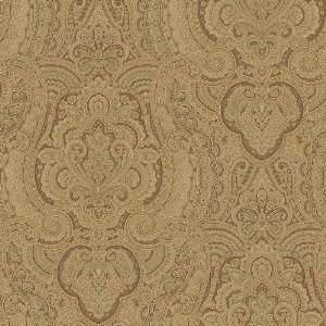   By Color BC1581872 Brown Damask Swirl Wallpaper