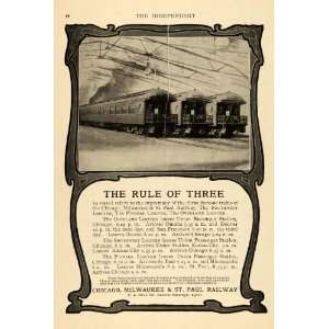   Ad Chicago Milwaukee St. Paul Railway Overland   Original Print Ad