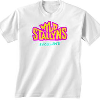 WYLD STALLYNS EXCELLENT Bill And Ted Movie/Film Retro Mens T shirt 