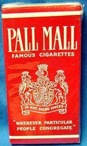   Era U.S. Army Issue C Ration Accessory Pack Pall Mall Cigarette Pack