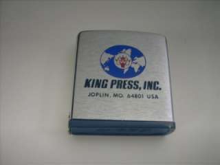 King Press Joplin Missouri ZIPPO Tape Measure Small  