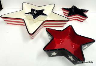 Dennis East Stars & Stripes Chip & Dip Americana 50063  