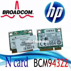HP Broadcom half BCM94322 BCM4322 PCI E wireless n card  