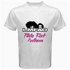 New LMFAO Party Rock Anthem WHITE AND BLACK T SHIRT SIZE S 5XL