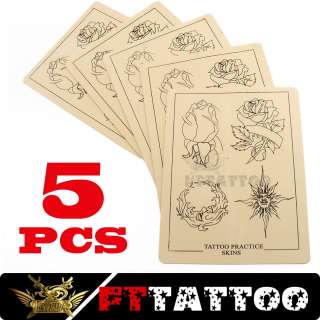 Pack of 5pcs Tattoo Practice Skins Supply Kit Fttattoo  