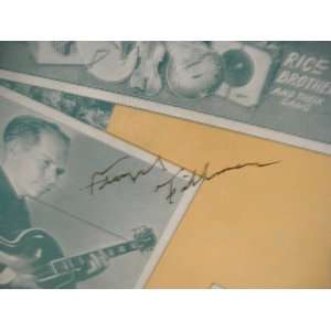 Tillman, Floyd Sheet Music Song Book Signed Autograph Hillbilly Hit 
