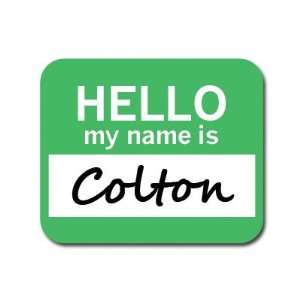  Colton Hello My Name Is Mousepad Mouse Pad