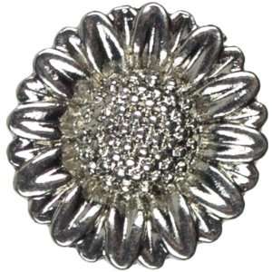  Snap In Style Metal Accent 1/Pkg Sunflower