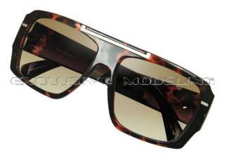   Modeling Designer Fashion Shades Crown Logo Tortoise Retro Sunglasses