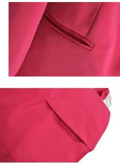   Candy Color Suit Blazer Turn Back Cuff Jacket FREE SHIPPING  
