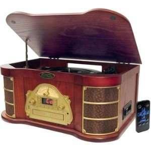   Turntable with AM/FM Radio CD/Cassette & USB Recording