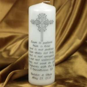  Decorative Cross Unity Candle Write Your Own Verse