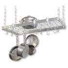   Hanging Pot and Pan Rack   Stainless Steel   3 H x 18 W x 36