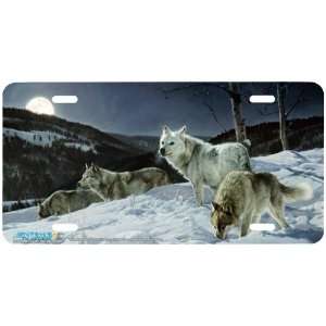 6514 Hunters Moon Wolf License Plates Car Auto Novelty Front Tag by 