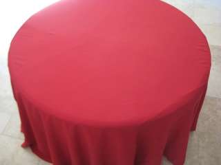 lot of 10 apple red 120 inch seamless round tablecloths new