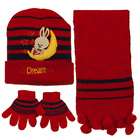 e4Hats Toddler Dream Knit Hat Gloves and Scarf Set   Red