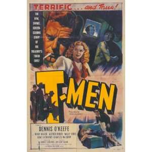  T Men Movie Poster (11 x 17 Inches   28cm x 44cm) (1947 