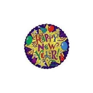  18 Happy New Year Starburst   Mylar Balloon Foil Health 
