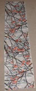 Vintage kimono Japanese Silk fabric Meisen Cherry Trees  