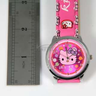   Colorful Hello kitty Quartz Wrist Watch Children Party Gift watches