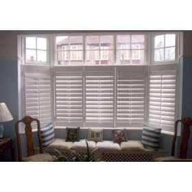  Select Blinds Faux Wood Cafe Style Shutters 67x51