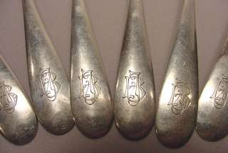 Large Antique Austrian Silver Spoons 12 1/2 Troy Ozs  