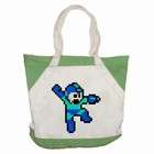   Bag Green of Vintage Retro Megaman (Mega Man) Jumping Sprite Graphic