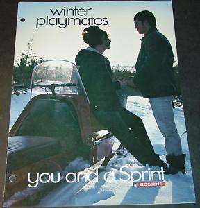 VINTAGE BOLENS SPRINT SNOWMOBILE SALES BROCHURE NICE  