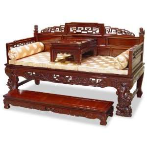 Chinese Rosewood Opium Bed Set 