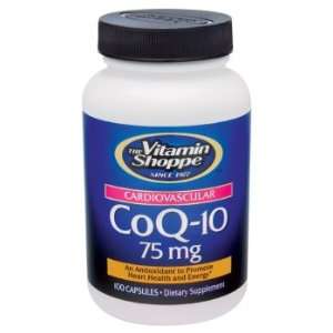  Vitamin Shoppe   Coq 10, 75 mg, 100 capsules Health 