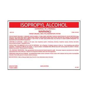   Labels for Isopropyl Alcohol  Industrial & Scientific
