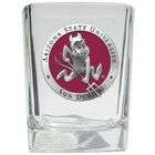 Heritage Pewter Arizona State Sun Devils Mascot Logo Prism Rocks Glass