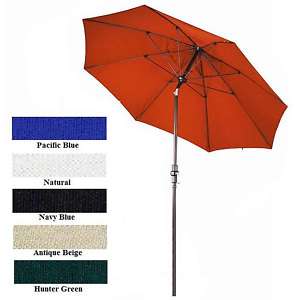 Fiberglass Premium Olefin Collar Tilt Patio Umbrella  