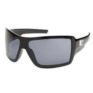   Super Duncan Sunglasses Polished Black Frame/Grey Lens Automotive