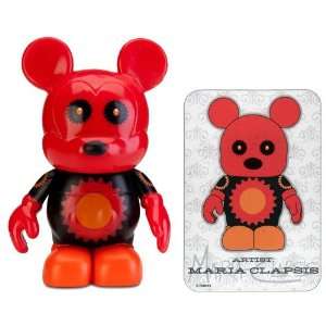 Red and Black Gears Bear by Maria Clapsis   Disney Vinylmation ~3 