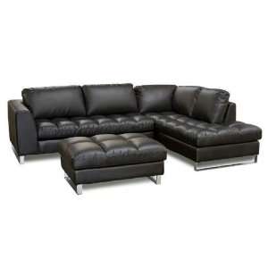   Valentino 2 Piece Sectional in Bl
