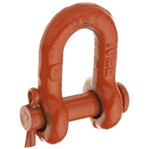  Round Pin Midland Super Strong Chain Shackle,Carbon Steel, 3/8 Size 