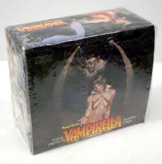   topps vampirella display box of 24 unopened packs condition factory