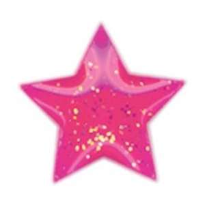   Candy Bonbon Stickers Assorted Stars 27/Pkg Hot Pink