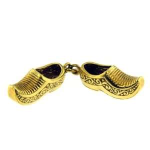  14 KT YELLOW GOLD 3D GENIE SHOES CHARM Jewelry
