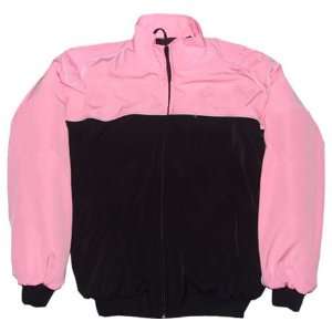 Plain Pink and Black Racing Jacket 