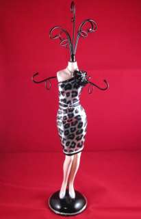 Jewellery Mannequin Stand/Tree Leopard Animal Print NEW  