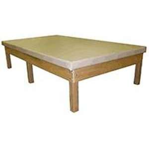  4 x 7 Wood Mat Table, Six Legs, 1000 LB Capacity, 20“H 