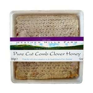 Heather Hills Pure Cut Comb Clover Honey 340g  Grocery 