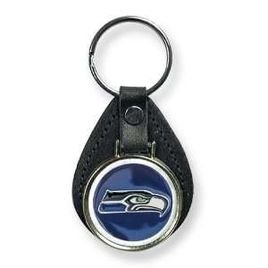  Seattle Seahawks Leather Key Ring: Jewelry