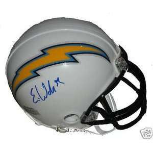   Eric Weddle Signed San Diego Chargers Mini Helmet: Sports & Outdoors